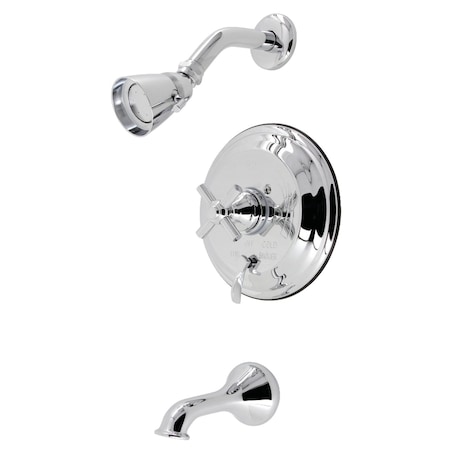 Kingston Brass SingleHandle Tub and Shower Faucet, Polished Chrome KB36310EX